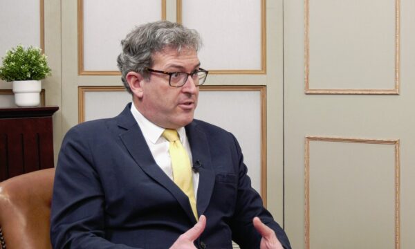 Бенедикт Роджерс, соучредитель Hong Kong Watch, в Вашингтоне, 28 ноября 2022 г. (Matthew Pearson/CPI Studios)