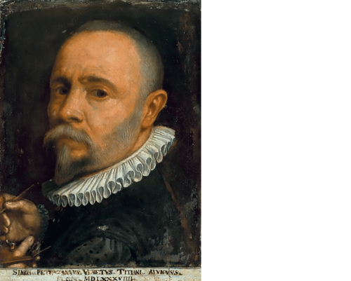 Автопортрет, 1589 год, Симоне Петерцано. (Общественное достояние)