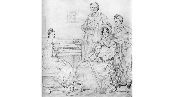 «Семья Стамати», 1818 год, Жан Огюст Доминик Энгр. (Общественное достояние)