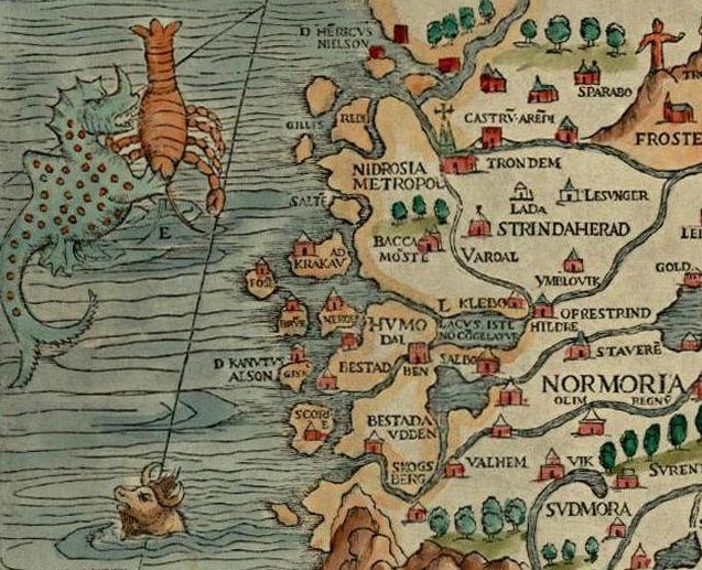Другие существа, похожие на морского конька и ракообразного, кажутся современным людям более привычными. (Public Domain)