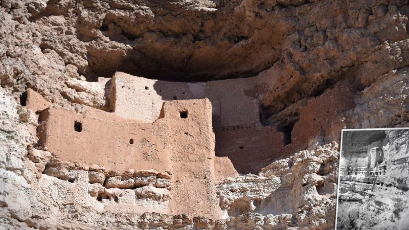 Скальный замок в пещере в Аризоне имеет более древнюю историю, чем считалось ранее Thomas Trompeter/Shutterstock/Inset: Public Domain