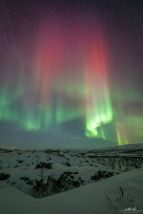 Северное сияние в оранжевых оттенках. (Courtesy of Markus Varik)