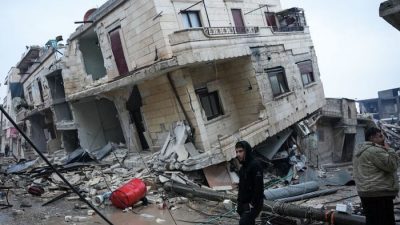 Землетрясение в Турции. (RAMI AL SAYED/AFP via Getty Images)