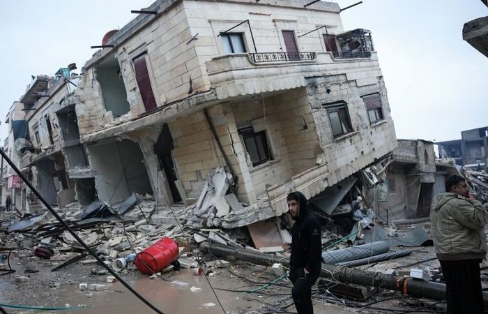 Землетрясение в Турции. (RAMI AL SAYED/AFP via Getty Images)