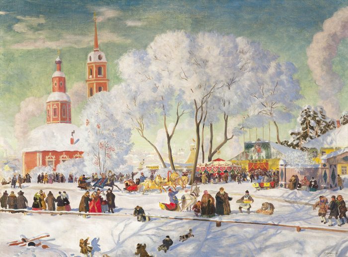 «Масленица», Борис Кустодиев, 1920 год. (wikimedia.org. Общественное достояние)