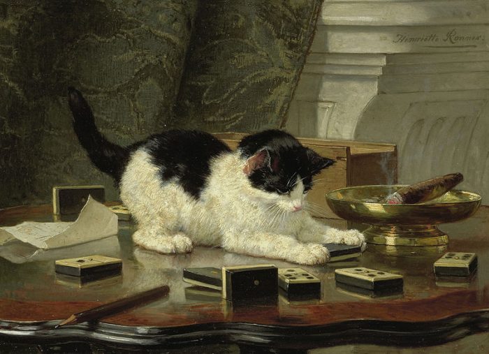 Генриетта Роннер-Книп «Игра котёнка». (Фото: ru.wikipedia.org. Общественное достояние)
