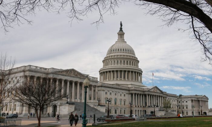 Здание Капитолия США в Вашингтоне, 24 февраля 2023 г. (Madalina Vasiliu/The Epoch Times)
