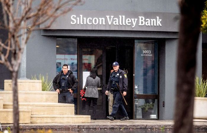 Silicon Valley Bank. (NOAH BERGER/AFP via Getty Images)