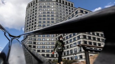 Фото: Банк Credit Suisse. (Dan Kitwood/Getty Images)