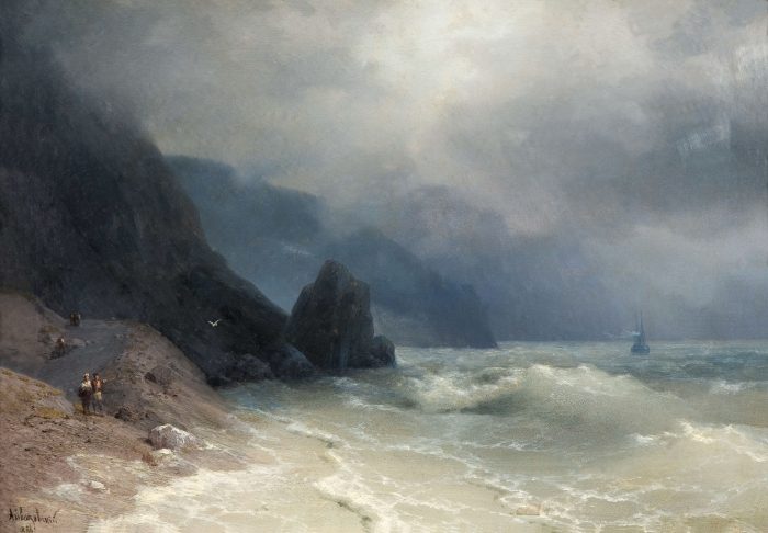 И. Айвазовский, «Морской берег» (1886). (Public Domain)