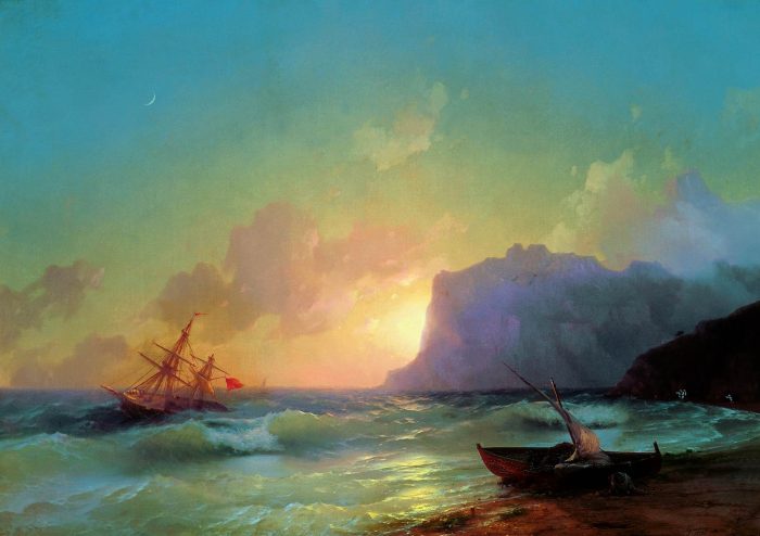 И. Айвазовский, «Коктебель» (1853). (Public Domain)