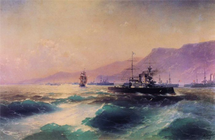 И. Айвазовский, «Канонерская лодка у берегов Крита» (1897). (Public Domain)