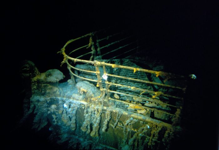 Фрагмент носовой части корабля «Титаник». (Courtesy of WHOI Archives /©Woods Hole Oceanographic Institution)