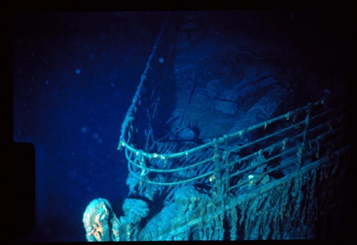 Носовая часть судна «Титаник». (Courtesy of WHOI Archives /©Woods Hole Oceanographic Institution)