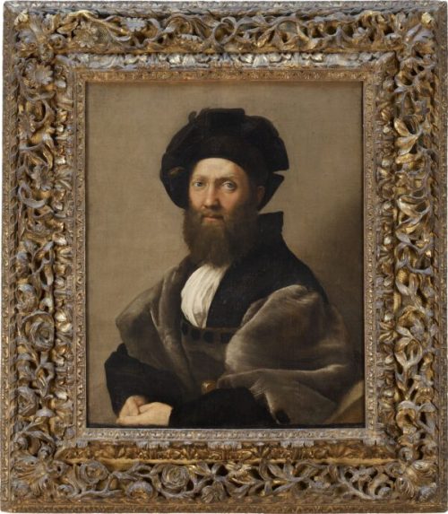 Портрет Бальдассаре Кастильоне, 1513 год, работа Рафаэля. Масло, холст. Отдел живописи, Лувр, Париж. (Анжель Декье/Лувр, район RMN-Большой дворец)