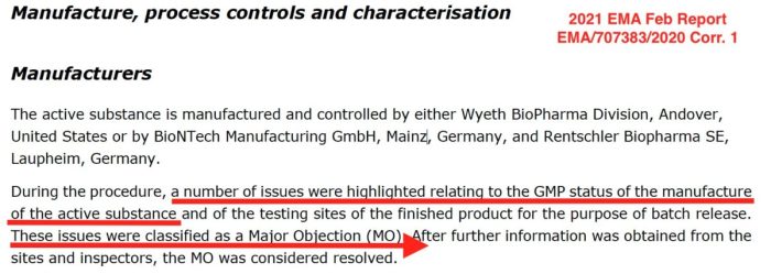 EMA заявило о серьёзном возражении в отношении мРНК-вакцины компании Pfizer. (EMA)