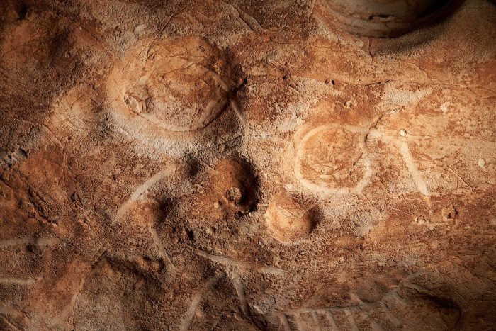 На настенной гравюре изображена доисторическая жизнь крестьян и пастухов в регионе. (Courtesy of IPHES — Catalan Institute of Human Paleoecology and Social Evolution)