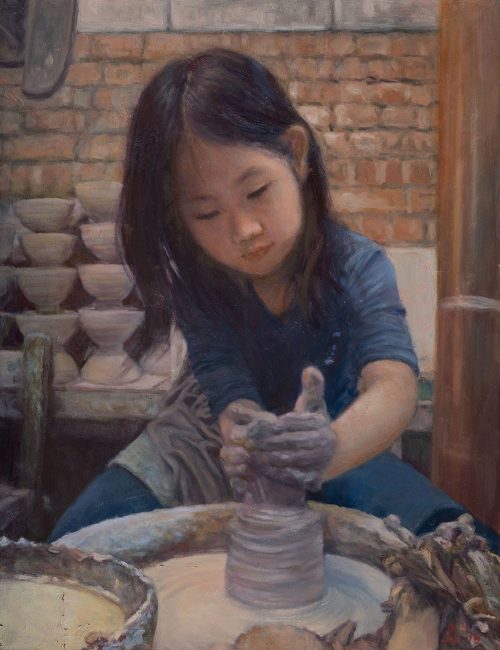 «Сосредоточенность», Луиса Чен. (NTD International Figure Painting Competition)