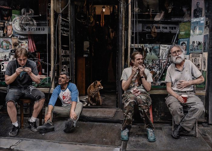«Лиса в городе — музыкальный магазин», Марисса Оостерли. (NTD International Figure Painting Competition)