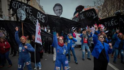 протесты во Франции, пенсионная реформа