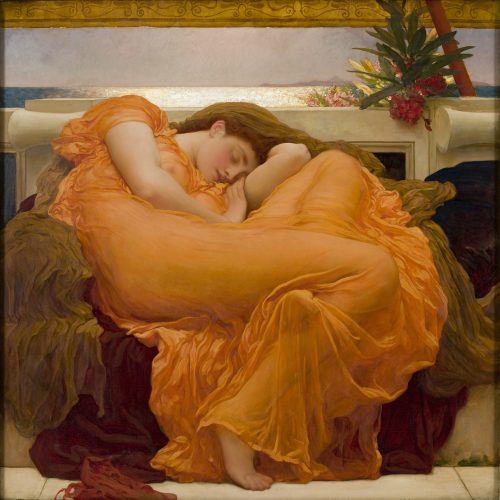 «Пылающий июнь», 1895 год, Фредерик Лейтон. Музей искусств Понсе. Понсе, Пуэрто-Рико. (Public Domain)