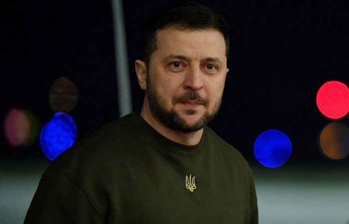 Президент Украины Владимир Зеленский. (JULIEN DE ROSA/POOL/AFP via Getty Images)