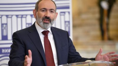 Фото: Премьер-министр Армении Никол Пашинян. (КАРЕНА МИНАСЯНА / AFP via Getty Images)