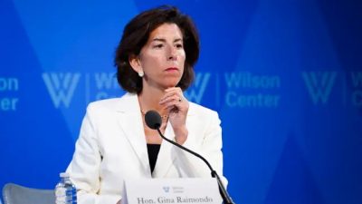 Министр торговли Джина Раймондо выступает на конференции по индо-тихоокеанской экономической системе в Центре Вильсона в Вашингтоне 25 июля 2023 года. (Madalina Vasiliu/The Epoch Times)
