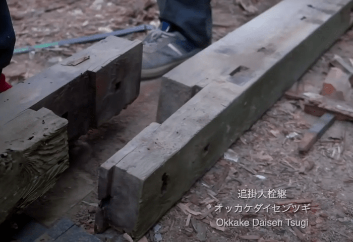 Соединение okkake daisen tsugi после разборки. (Courtesy of Dylan Iwanuki)