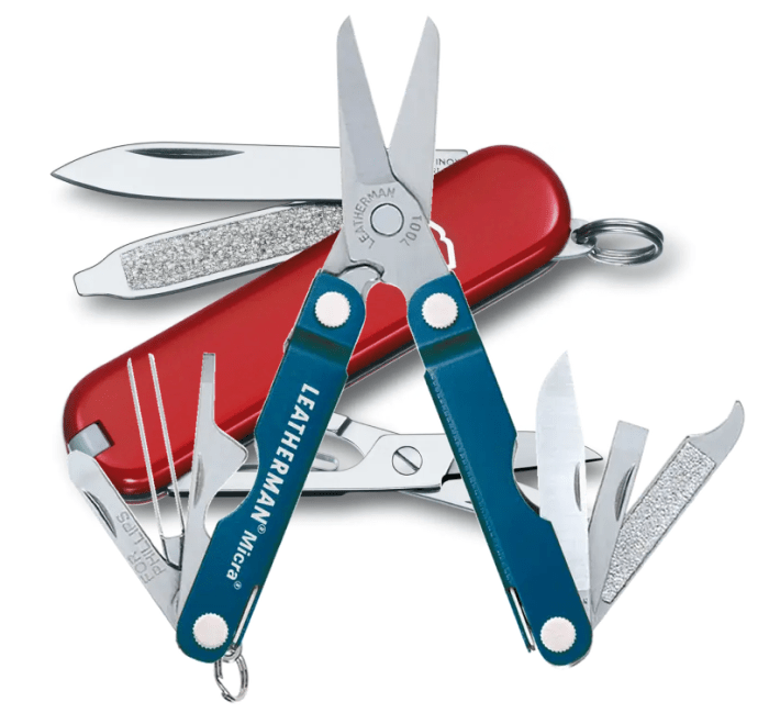 Миниатюрный мультиинструмент Micra весом 50 г от Leatherman можно прикрепить к брелоку. (Leatherman)