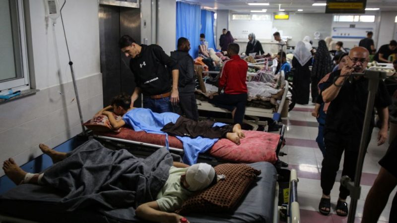 Фото: Больница «Аш-Шифа» в Газе. (BASHAR TALEB/AFP via Getty Images)