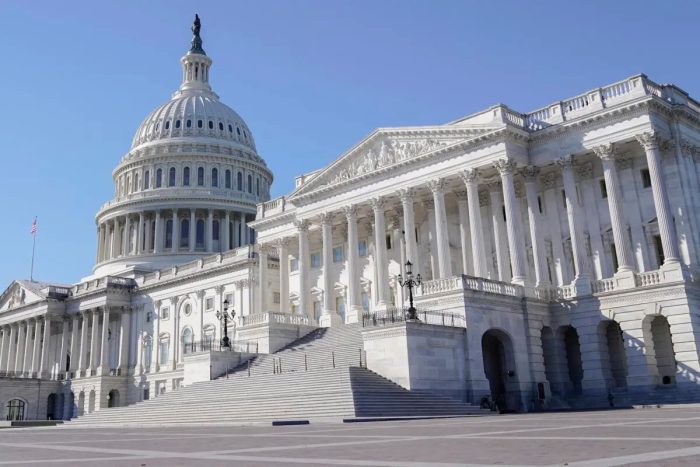 Капитолий США в Вашингтоне, 3 ноября 2023 года. (Mariam Zuhaib/AP Photo)
