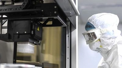 Ведущая компания Китая по генным технологиям, BGI Group, была привлечена к ответственности за нарушение патентных прав в нескольких странах Illumina, многонациональным гигантом в области секвенирования генов. Деятельность BGI также была приостановлена в Соединённых Штатах и Гонконге, и она была признана виновной в нарушении патентных прав в Великобритании. Здесь изображён сотрудник BGI, сдающий анализ на вирус CCP (COVID-19). (STR/AFP)
