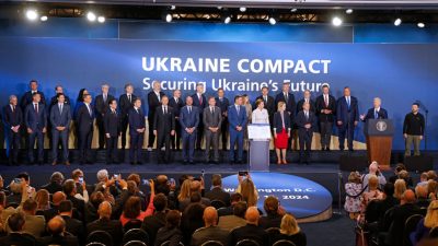 Фото: Саммит НАТО, Вашингтон, США, 11 июля 2024 года. (LUDOVIC MARIN/AFP via Getty Images)