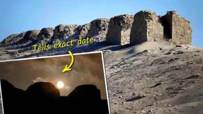 Солнечная обсерватория, которой 2300 лет, определяет календарную дату, ориентируясь на солнце. (Janine Costa/AFP via Getty Images)  