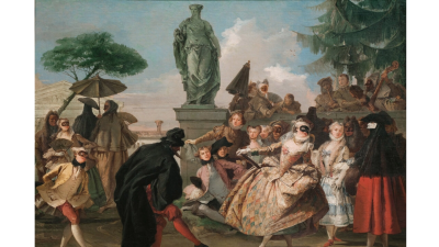 «Менуэт», 1756, Джованни Доменико Тьеполо. Национальный музей искусств Каталонии, Барселона.  (Public Domain)