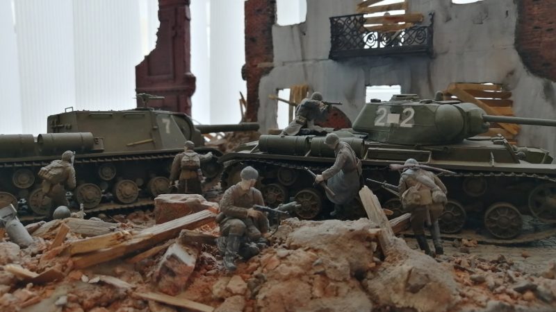Фото: Макет «Освобождение Бахмута». (Юнармия | Аксайский район/vk.com)