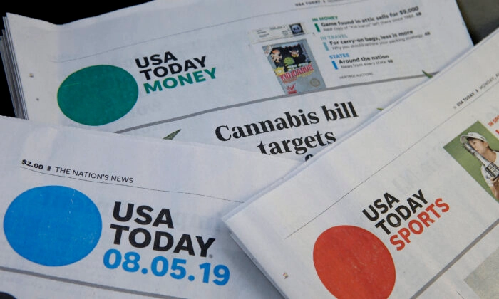 Газеты USA Today в Норвуде, штат Массачусетс, 5 августа 2019 года. (Steven Senne/AP Photo)