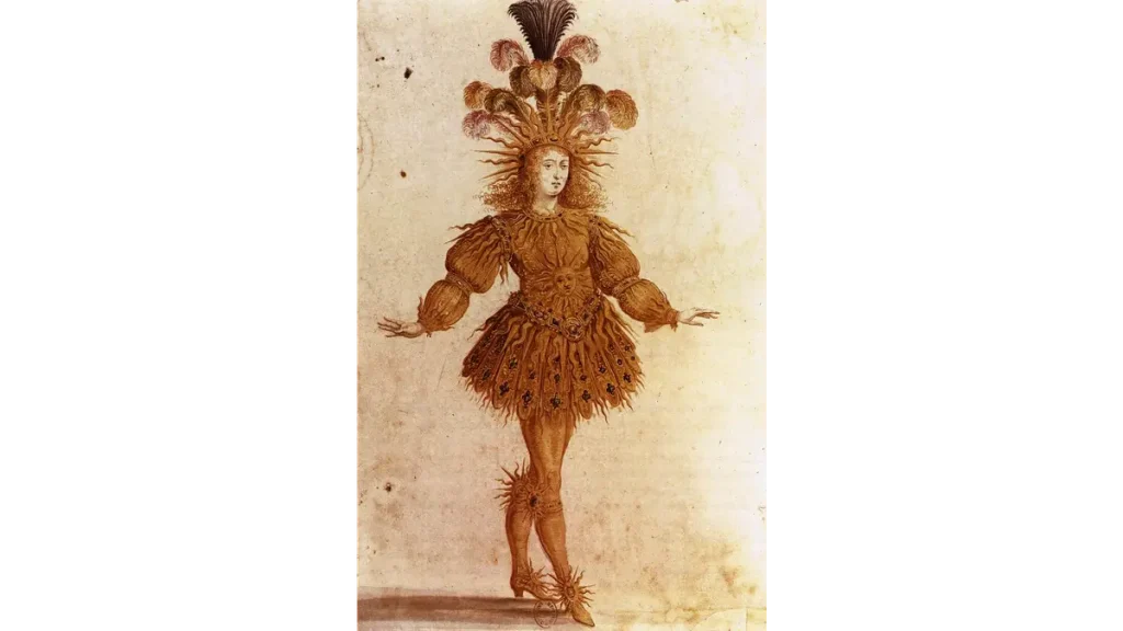 Людовик XIV в образе Короля-Солнца Аполлона в «Балете ночи», 1653 год, художник Анри де Гисси. (Public Domain)