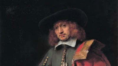 Деталь портрета Яна Сикса, 1654 г., работы Рембрандта. Коллекция Сикса, Амстердам. (Public Domain)