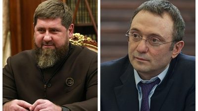 Коллаж ЕТ: (слева) Глава Чечни Рамзан Кадыров. (Пресс-служба Президента РФ/ru.wikipedia.org/CC-BY 4.0), (справа) Сенатор от Дагестана Сулейман Керимов. (Hlebushek/ru.wikipedia.org/CC BY-SA 4.0)
