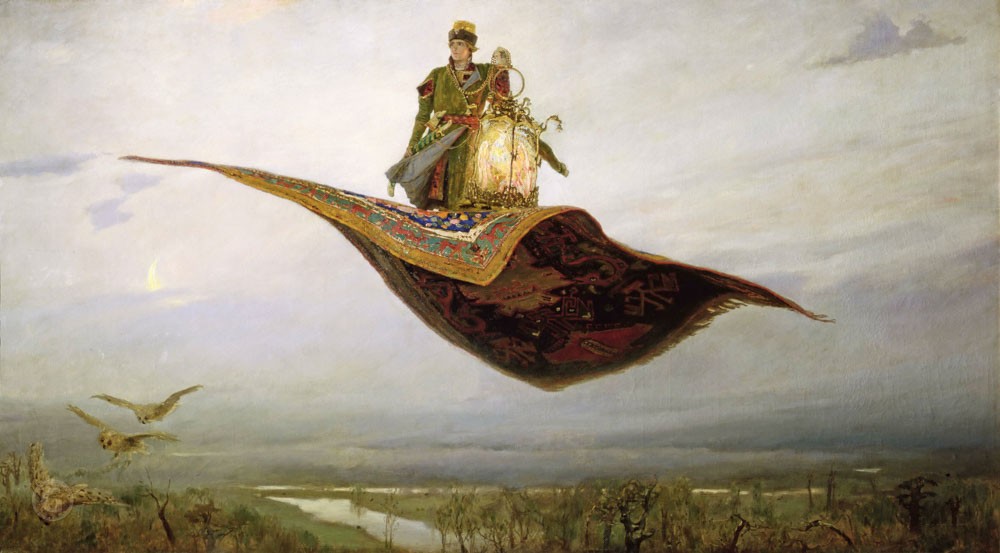 «Ковёр-самолёт», иллюстрация Виктора Васнецова 1880 года. (Виктор Васнецов/Public Domain)
