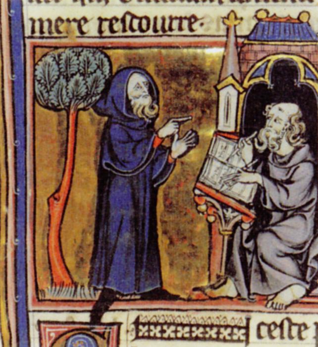 Легендарный британский фокусник Мерлин на иллюстрации XIV века. (Public domain)
