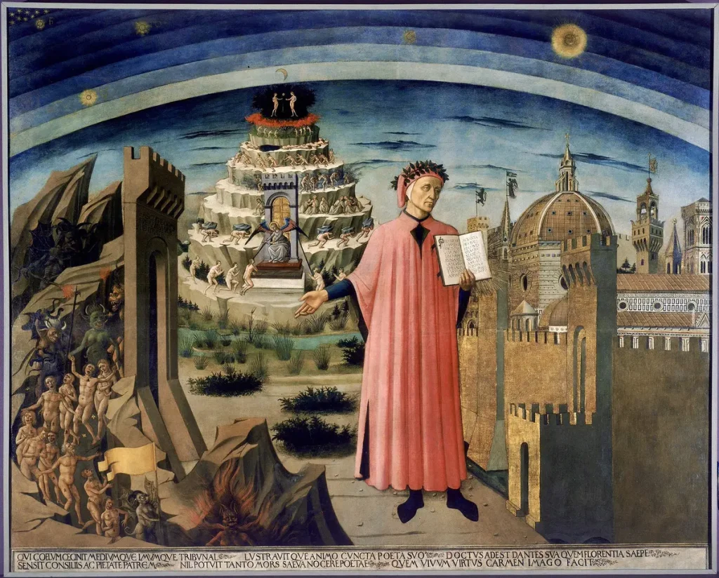 Данте и его поэма Доменико ди Микелино. (Public Domain)