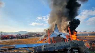 179 человек погибли при аварийной посадке самолёта в аэропорту Южной Кореи