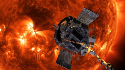 Изображение приближающегося к Солнцу зонда Parker Solar Probe. (Steve Gribben/Johns Hopkins APL/NASA via AP)
