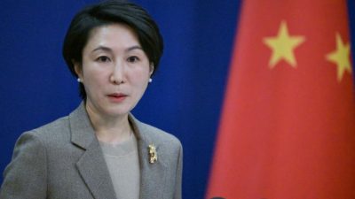 Официальный представитель МИД КНР Мао Нин. (PEDRO PARDO/AFP via Getty Images)