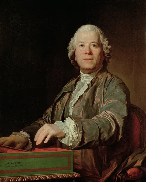 «Глюк играет на клавикорде», 1775 год, автор Жозеф Дюплесси. (Public Domain)
