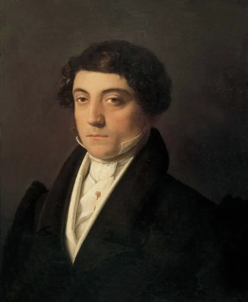 Портрет композитора Джоакино Антонио Россини (1792-18-68), около 1830 года. Находится в коллекции Театрального музея Ла Скала. (Fine Art Images/Heritage Images/Getty Images)