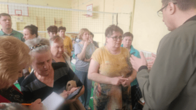 В пункте временного размещения в Киржачском районе Владимировской области. (Авдеев/t.me)